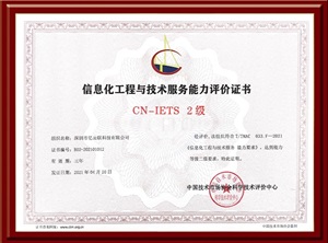 CN-IETS 信息化工程與技術服務能力評價書